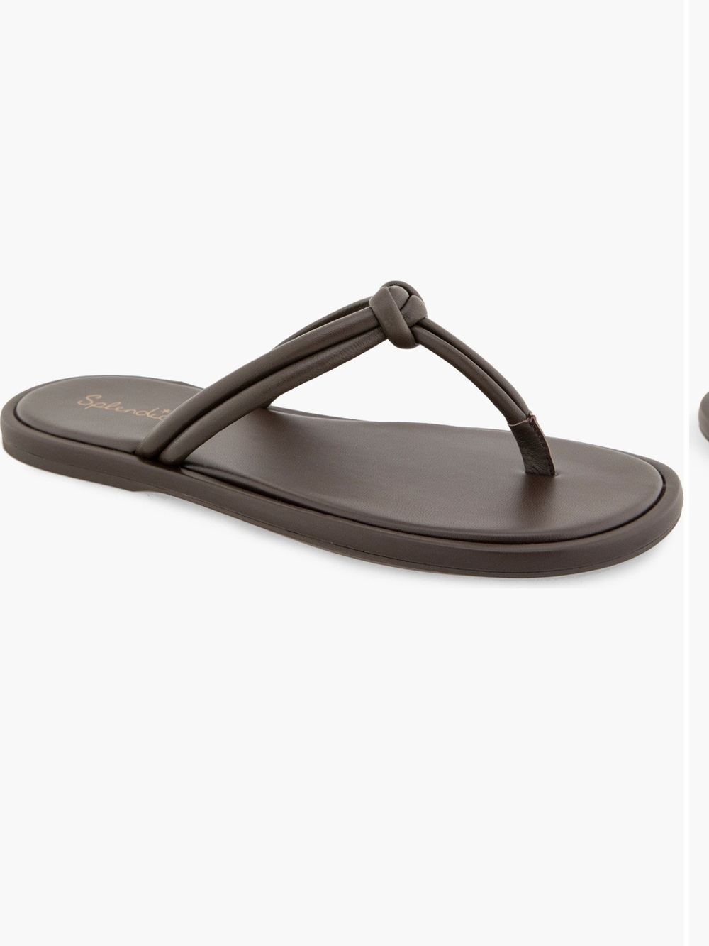 Splendid Fedora Brown Knot-Front Flip Flop Sandal